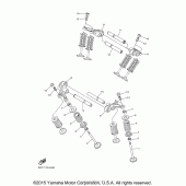 Схема вузла: Клапан Yamaha XVS950 Болт C-Spec