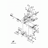 Схема вузла: Задній важіль та підвіска Yamaha FZ10/ MTN1000 MT-10 SP