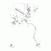 Схема вузла: Передній гальмівний циліндр Yamaha WR250 WR250R
