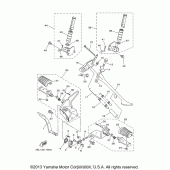 Схема вузла: Підніжки та Підставка Yamaha XVS1100 V-Star Custom