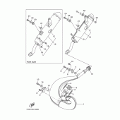 Схема вузла: Вихлопна система Yamaha YZ250 YZ250