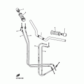 Схема вузла: Кермо та Тросики Yamaha FZS1000 FZ1