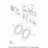 Схема узла: Передний тормоз Yamaha XVS1100 V-Star Classic
