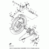 Схема вузла: Заднє колесо Yamaha YZF600R Thundercat