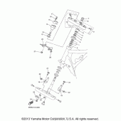 Схема узла: Рулевой механизм Yamaha XVS650 V-Star Midnight Custom