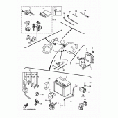 Схема вузла: Електроустаткування 2 Yamaha XVS950 XV950 R-Spec