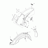Схема узла: Крыло Yamaha YZ250 YZ250F