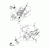 Схема вузла: Бічна кришка Yamaha XJR1300