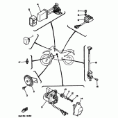 Схема узла: Электрооборудование 2 Yamaha DT125 DT125R
