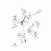 Схема узла: Подножки и Подставка Yamaha YBR250