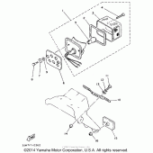 Схема узла: Задний фонарь (Стоп-сигнал) Yamaha TW200 TRAILWAY