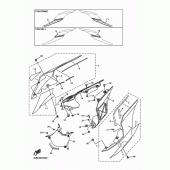 Схема вузла: Бічна кришка Yamaha YZF-R1 R1