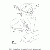Схема вузла: Сидіння Yamaha XVS650 V-Star Custom