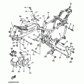 Схема узла: Рама Yamaha XV535 Virago