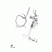 Схема узла: Рулевой механизм Yamaha YZ426F