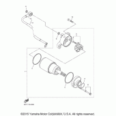 Схема вузла: Електричний стартер Yamaha XVS950 V-Star Tourer