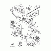 Схема вузла: Підніжки та Підставка Yamaha XVS125 Drag Star