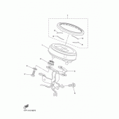 Схема вузла: Панель приладів Yamaha XVS950 XV950 R-Spec