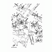 Схема вузла: Підніжки та Підставка Yamaha FZ10/ MTN1000 MT-10 SP