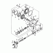 Схема вузла: Вал приводний та редуктор Yamaha XJ900 Diversion