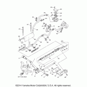 Схема узла: Задний тормозной цилиндр Yamaha XV1900 Raider SCL