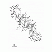 Схема вузла: Облицювальні елементи 2 Yamaha MT07/ MTT690 MT-07 Tracer