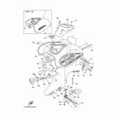 Схема узла: Топливный бак Yamaha XVS650 Drag Star