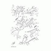 Схема узла: Облицовочные элементы 1 Yamaha YZF-R125