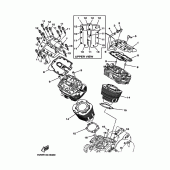 Схема узла: Цилиндр Yamaha XV1700 Road Star S