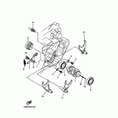 Схема вузла: Вал перемикання Yamaha YZ250 YZ250