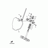 Схема узла: Рулевой механизм Yamaha YZ250 YZ250