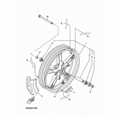 Схема узла: Переднее колесо Yamaha MT125 MT-125 (ABS)