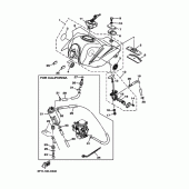 Схема вузла: Паливний бак Yamaha TW200