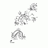 Схема вузла: Крило Yamaha XVZ1300 Royal Star Venture