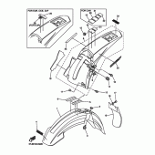 Схема узла: Крыло Yamaha WR450F