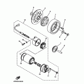 Схема вузла: Привід стартера Yamaha XVS400 Drag Star