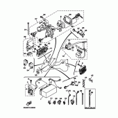 Схема узла: Электрическое оборудование 1-2 (5SJ1,3,C,D) Yamaha YP250 Majesty