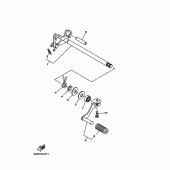 Схема вузла: Вал перемикання Yamaha TW200