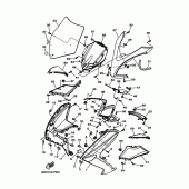 Схема узла: Облицовочные элементы 1 Yamaha YP250 Majesty