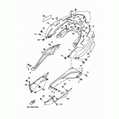 Схема вузла: Бічна кришка Yamaha YP250 X-MAX