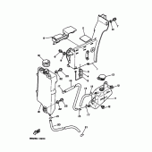 Схема узла: Масляный бак Yamaha DT125 DT125R
