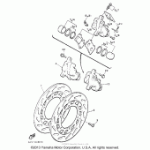 Схема узла: Передний тормоз Yamaha XVZ1300 Venture Royale