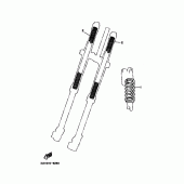 Схема вузла: Опційні деталі підвіски Yamaha YZ250 YZ250X