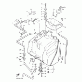 Схема вузла: Резервуар карбюратора Yamaha VMX12 V-MAX