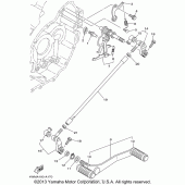 Схема узла: Вал переключения Yamaha XV1600 Midnight Star