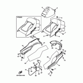 Схема узла: Боковая крышка Yamaha YP250 Majesty DX