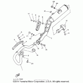 Схема узла: Выхлопная система Yamaha TW200 TRAILWAY