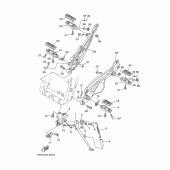 Схема узла: Подножки и Подставка Yamaha TDM900