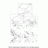 Схема узла: Сиденье Yamaha XV1900 Raider S