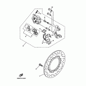 Схема узла: Передний тормоз 1 (5GM1,8) Yamaha YP250 Majesty